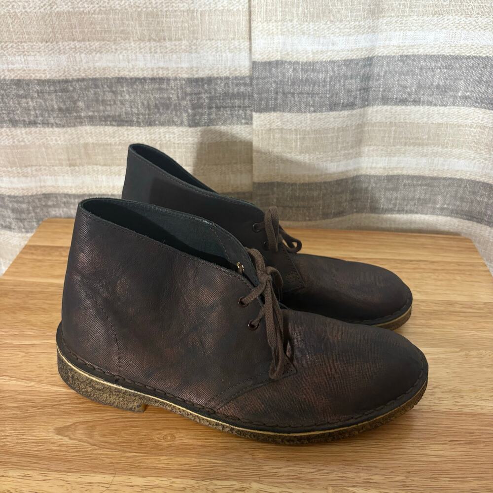 Clarks Bronze Desert‎ Boot Mens Size 8.5